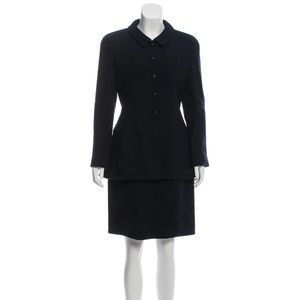 CHANEL Wool Skirt Suit US8, FR40